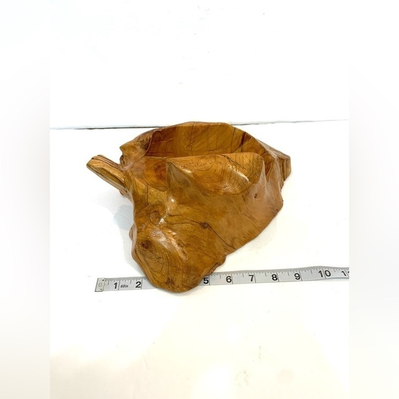 Vintage Carved Natural Wooden Wine Holder EUC - Picture 3 of 5